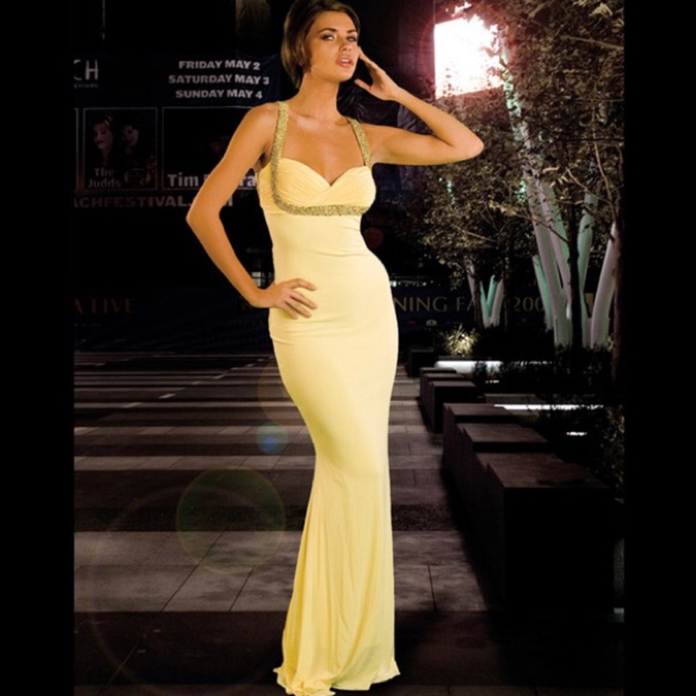 Jovani Gown Style #195989 yellow/gold size 0